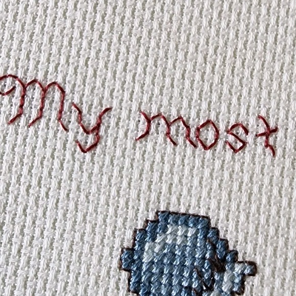 Friends Cross Stitch Finished Piece Cottagecore Picture‎ Friendship Bonnets Art - Picture 4 of 10